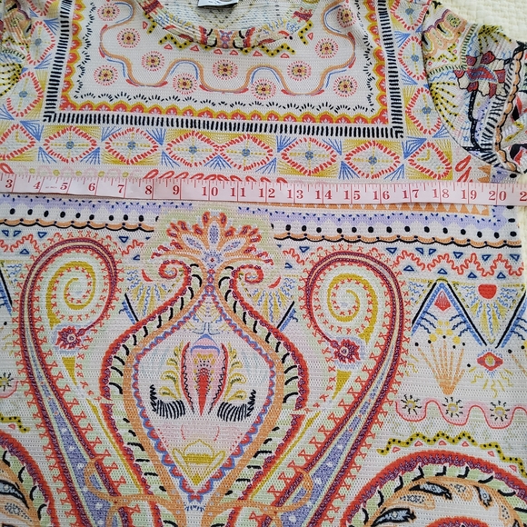 ETRO Jersey Paisley Print T-Shirt Size 42 - Picture 9 of 10
